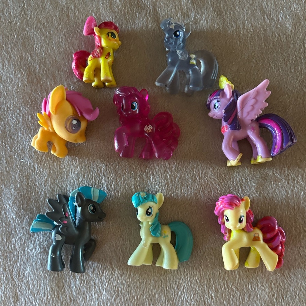 My Little Pony Mini Figure Set Of 8 Toys MLP Collect